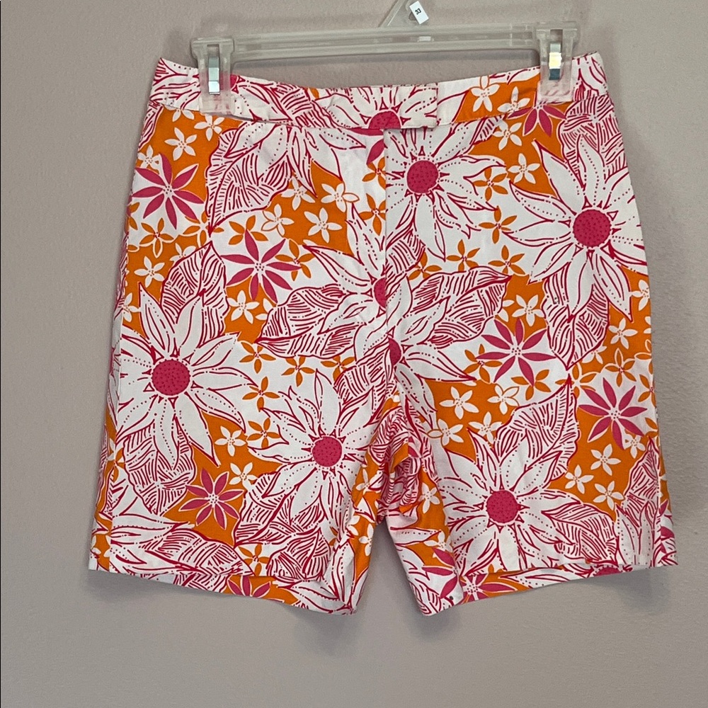 Lilly Pulitzer Pink and Orange Floral Shorts